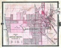 Council Bluffs County, Iowa 1875 State Atlas
